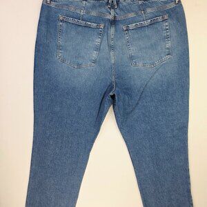 Good American Size 20 Womens 32" Inseam Indigo261 Straight Blue Denim Jeans NWT